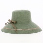Lilien Green Raphia Straw Capeline - Mayser