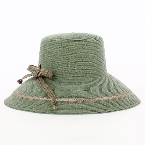Capeline Lilien Paille Raphia Verte - Mayser
