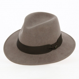 Marc Brown Wool Felt Fedora Hat - Traclet