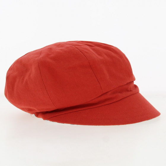 Casquette Gavroche Elorine Réversible Tangerine orange Coton - MTM