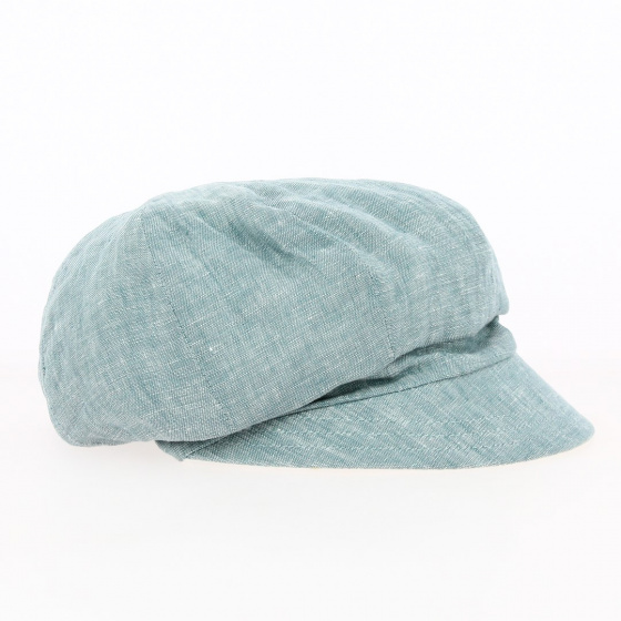 Casquette Gavroche Elorine Réversible Lin & Coton Vert céladon - MTM Casquette Gavroche Elorine Réversible Lin & Coton Vert céladon - MTM