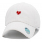 Love More White Strapback Cap - Kbethos