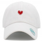 White Love More Strapback Cap - Kbethos