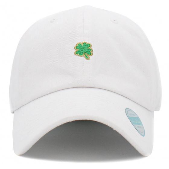 Casquette Strapback Trèfle Blanche - Kbethos Casquette Strapback Trèfle Blanche - Kbethos