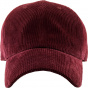 Corduroy Baseball Cap Burgundy - Traclet
