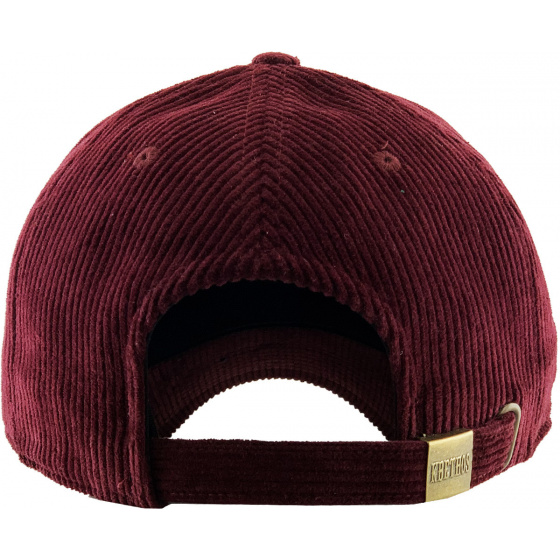 Corduroy Baseball Cap Burgundy - Traclet