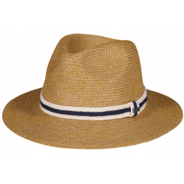 Traveller Liwock Paille Papier Camel Hat - Barts