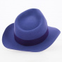 Chapeau Fedora Capel Feutre Bleu Violet - Traclet
