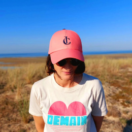 Coral Recycled Polyester Baseball Cap - Le chapoté