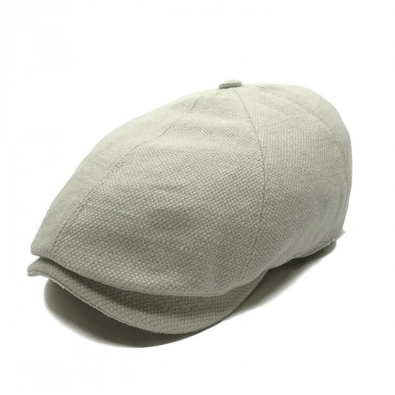 Casquette Huit Côtes Coton Naturel - le Chapoté Paris Casquette Huit Côtes Coton Naturel - le Chapoté Paris