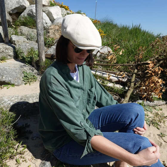 Natural Cotton Eight Panel Cap - Le Chapoté Paris