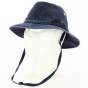 Safari Hat Nautical Cotton Navy - Crambes
