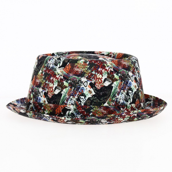 Chapeau Porkpie Street Art Coton - Traclet Chapeau Porkpie Street Art Coton - Traclet