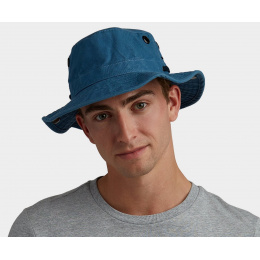 Safari Hat Wanderer Globe Trotter T3 Wanderer Blue Jean - Tilley