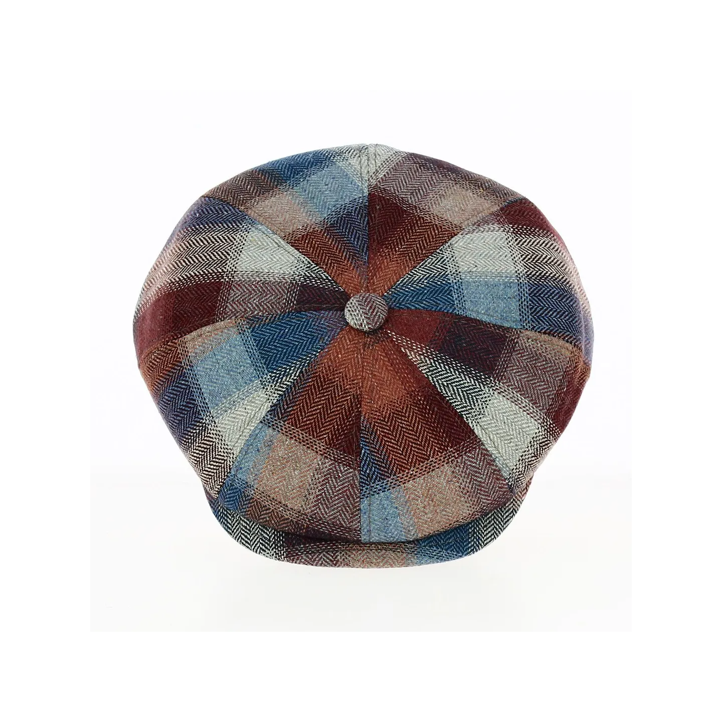 Casquette Gavroche Montréal Carreaux Soie - Traclet