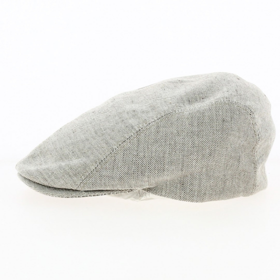 Mino Beige Linen Flat Cap - Traclet