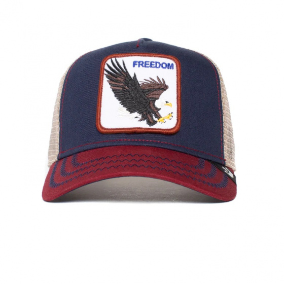 Casquette Baseball Trucker Freedom Aigle Marine - Goorin
