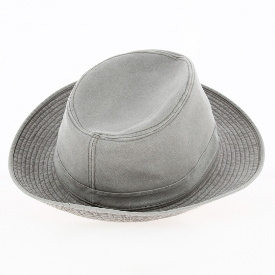 Chapeau Fedora Coton Gabin Grignan Bengale - Crambes Chapeau Fedora Coton Gabin Grignan Bengale - Crambes