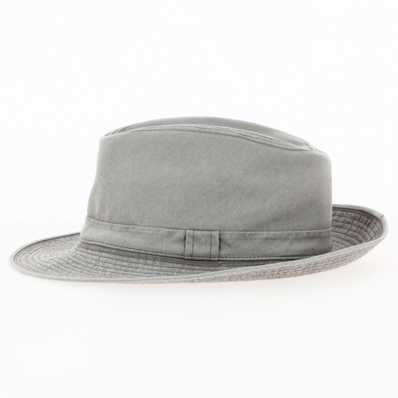 Chapeau Fedora Coton Gabin Grignan Bengale - Crambes Chapeau Fedora Coton Gabin Grignan Bengale - Crambes