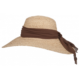 Capeline Ocillia Organic Raphia Leopard Ribbon - Hatland