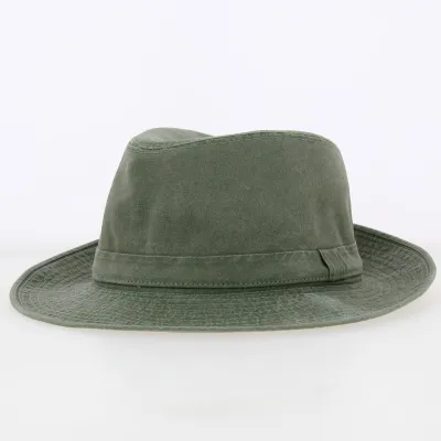 Chapeau Fedora Coton Gabin Grignan Kaki - Crambes