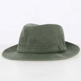 Hat Fedora Cotton Gabin Grignan Khaki - Crambes