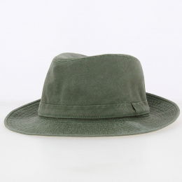 Chapeau Fedora Coton Gabin Grignan Kaki - Crambes