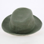 Khaki Gabin Grignan Cotton Fedora Hat - Crambes