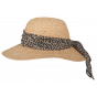 Capeline Ocillia Organic Raphia Leopard Ribbon - Hatland