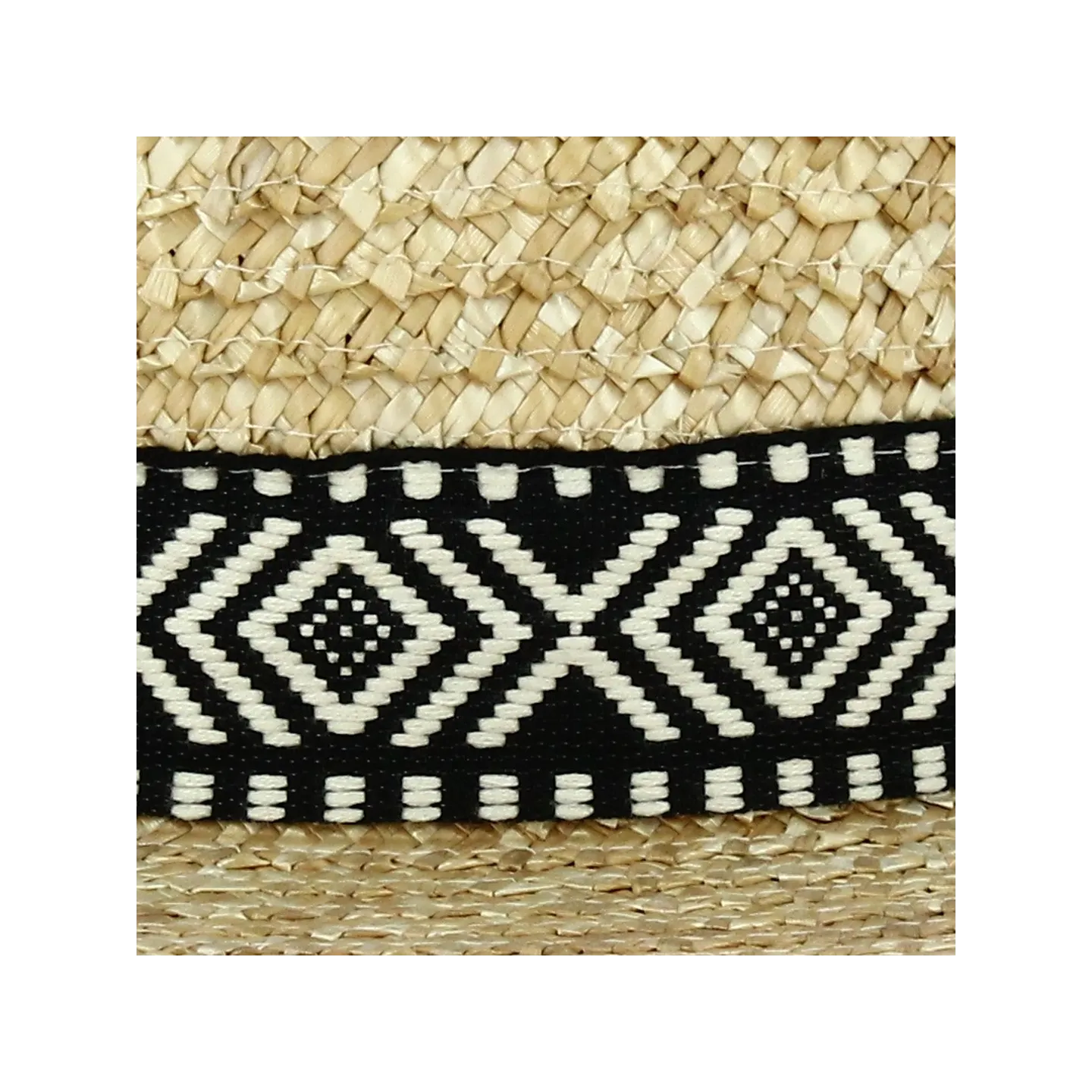 Canotier Paille Naturelle Florentine Aztèque - Fléchet Reference : 10353 | Chapellerie Traclet