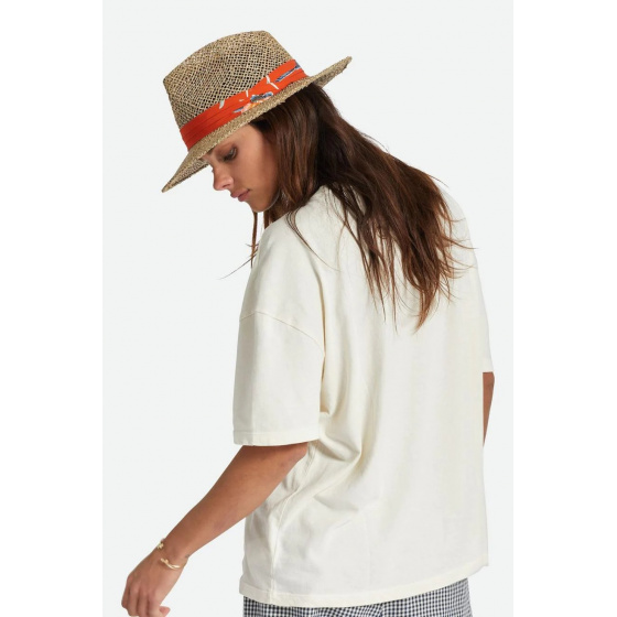 Aloha Natural Straw Fedora Hat - Brixton