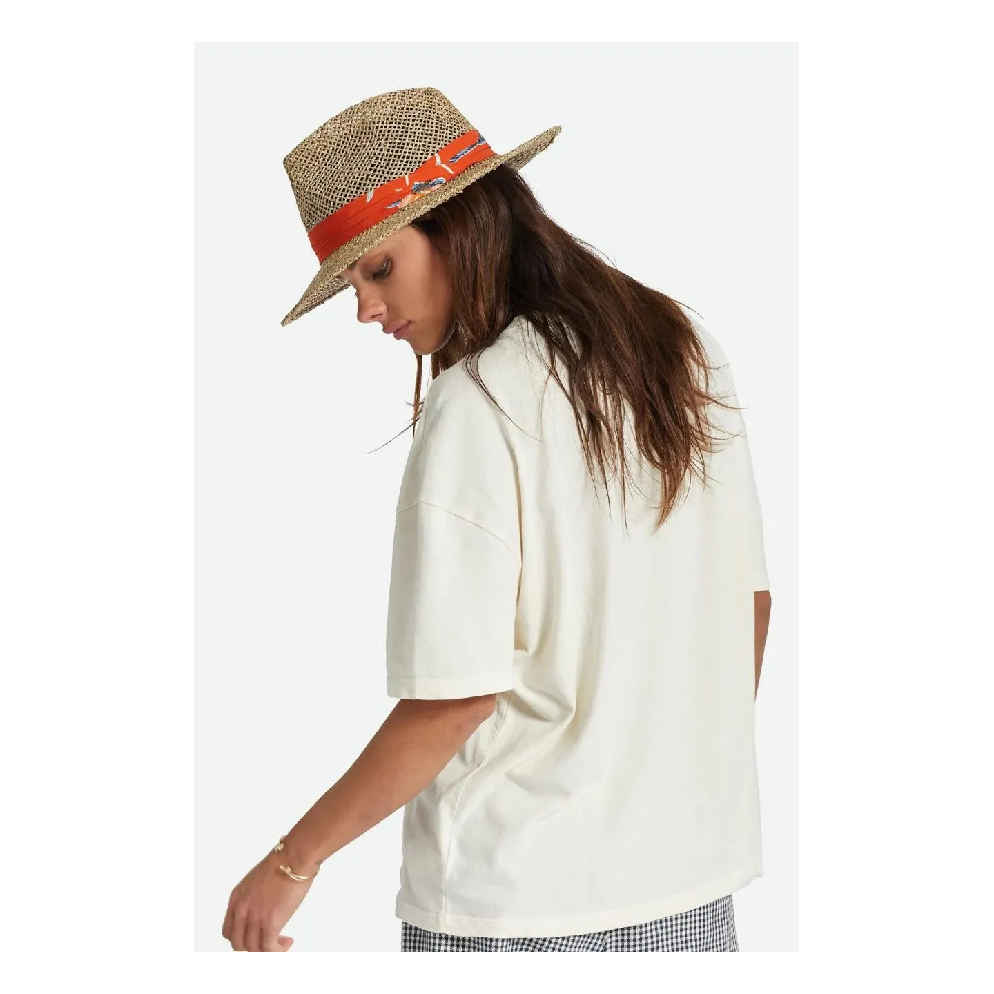 Aloha Natural Straw Fedora Hat - Brixton Reference: 10973 | Traclet Hat Shop