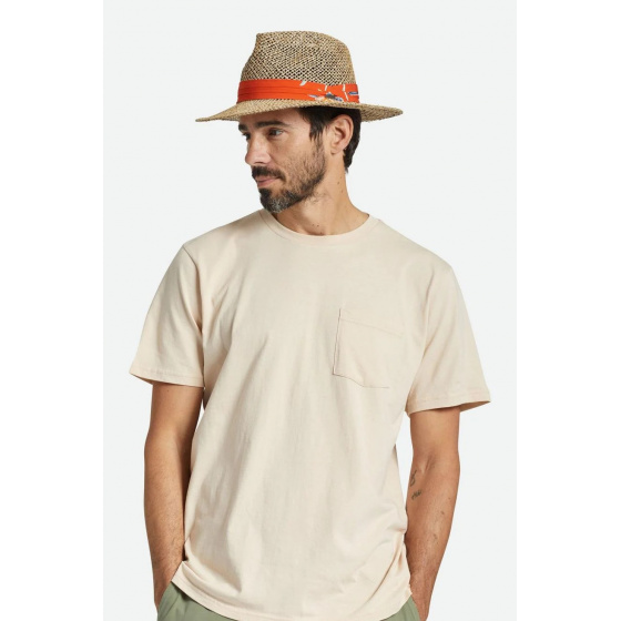 Chapeau Fedora Aloha Paille Naturel -  Brixton