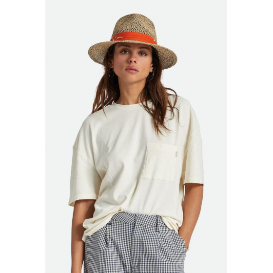 Chapeau Fedora Aloha Paille Naturel -  Brixton