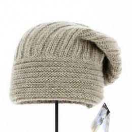 Whistler Long Bonnet Wool & Mohair Taupe - Traclet