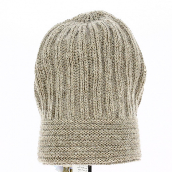 Whistler Long Bonnet Wool & Mohair Taupe - Traclet