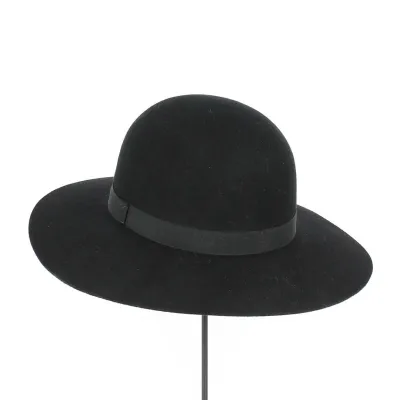Chapeau Capeline Chouan Feutre Laine Noir - Traclet