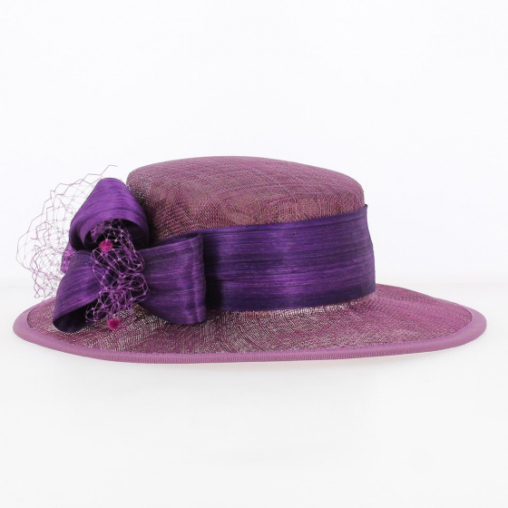 Chapeau de Cérémonie Sidonie Violet - Traclet Chapeau de Cérémonie Sidonie Violet - Traclet