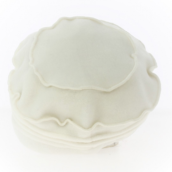 Julie Ecru Polar Fleece Toque - Traclet