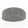 Linen Houndstooth Flat Cap - Traclet Reference: 12422 | Traclet Hat Shop