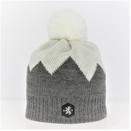 Wool Pompom Beanie Gerardmer - Blanc Bonnet
