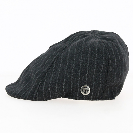 Casquette Bec de canard Rayures Grise - Keyone