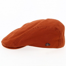 Orlando Cotton Orange Flat Cap - Göttmann