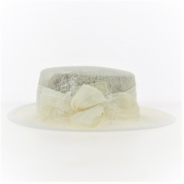Sidonie White Ceremony Hat - Traclet