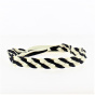 Chapeau Trim - Cream and navy 4-strand braid ribbon- Traclet