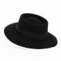 Auvergnat Felt Wool Hat Black - Traclet