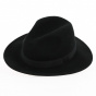 Black Wool Felt Traveler Hat - Traclet