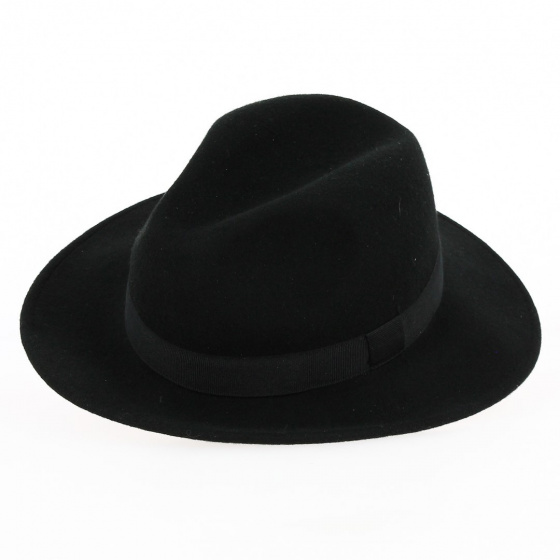 Chapeau Traveller Feutre Laine Noir - Traclet