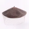 Basque Beret with veil - Kopka Reference: 17662 | Traclet Hat Shop