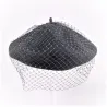 Basque Beret with veil - Kopka Reference: 17662 | Traclet Hat Shop
